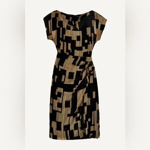 Donna Karan New York Velvet Burnout Sheath Dress Size 12